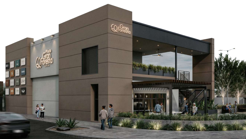 Único desarrollo donde los residentes son copropietarios de la plaza comercial.